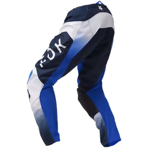 Pantalon de Motocross 180 Lean Fox bleu, de dos