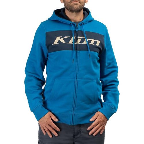 Coton Ouaté Trailside Klim bleu, de face