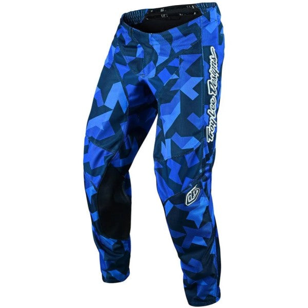 Pantalon de Motocross GP Air Confetti Troy Lee Designs bleu, de face