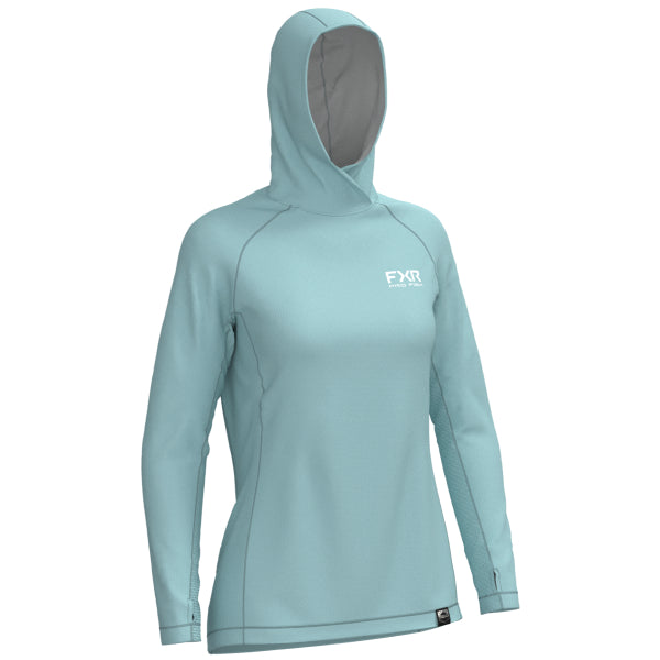 Coton Ouaté Derby Air UPF Femme FXR bleu, de face