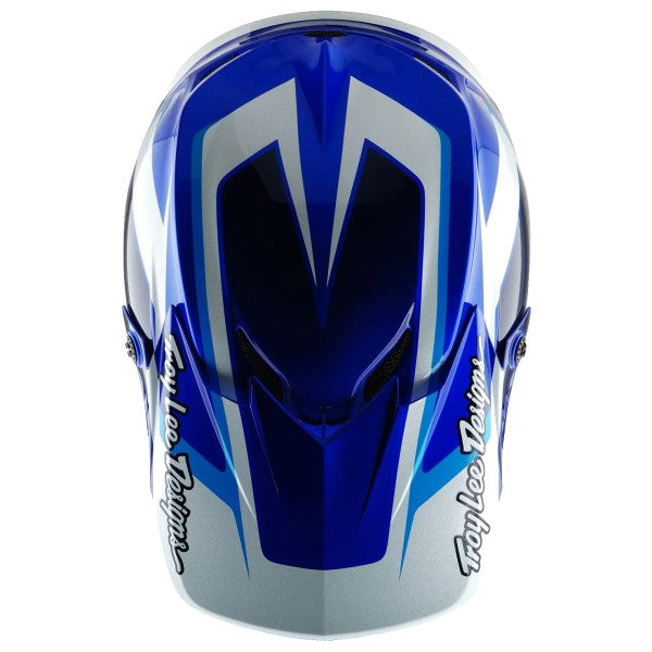 Casque de Motocross GP Shutter Junior Troy Lee Designs bleu, dessus