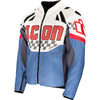 Manteau de Moto Contra 3 Hero Icon bleu et blanc
