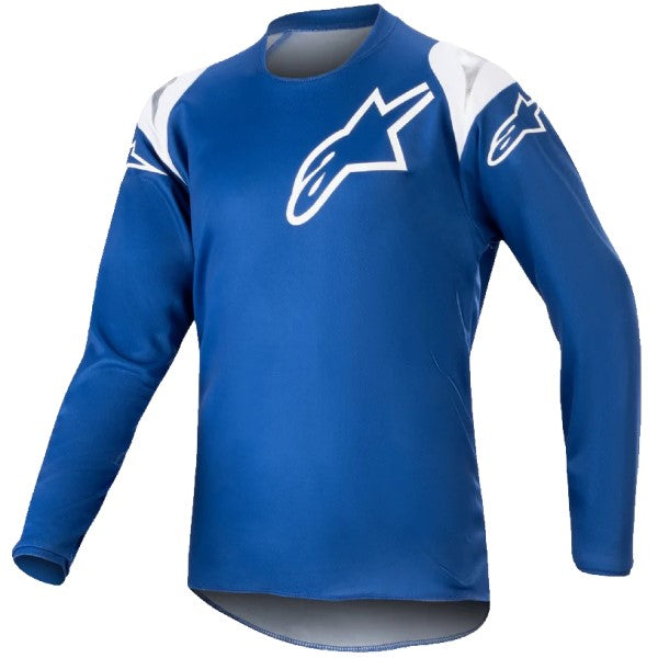 Chandail de Motocross Racer Narin Junior Alpinestars bleu et blanc