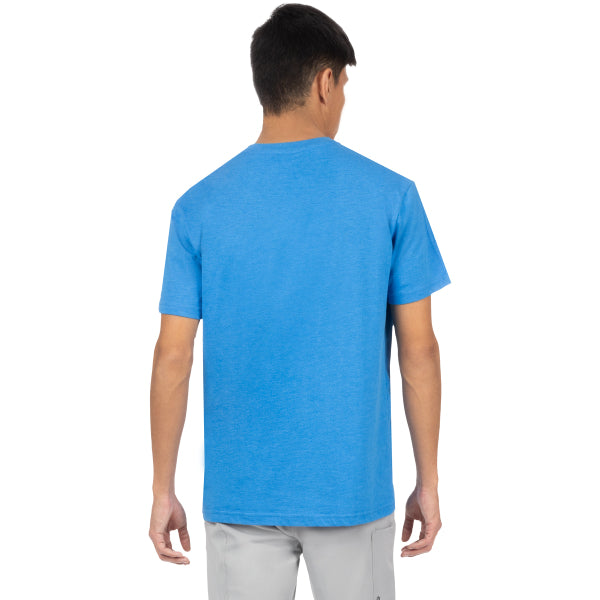 T-Shirt Vapor Premium FXR bleu et blanc, de dos