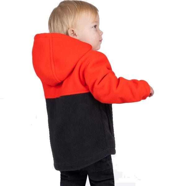 Manteau Ride Reversible Enfant FXR bleu et orange, côté orange de dos