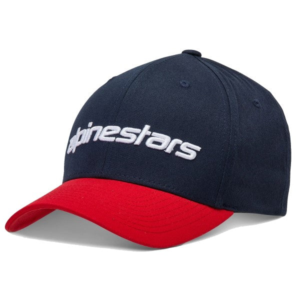 Casquette Linear Alpinestars bleu et rouge