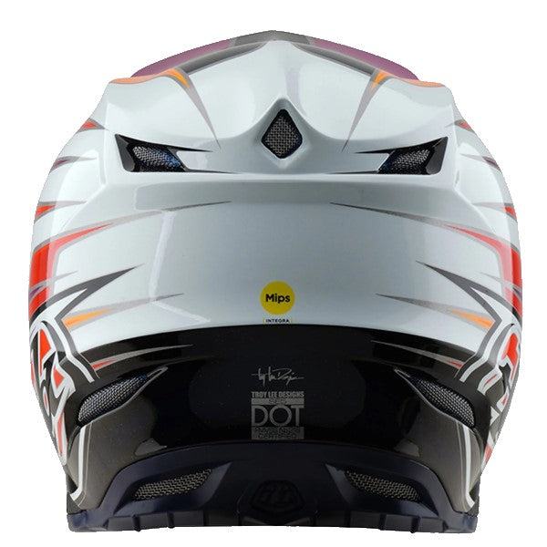 Casque de Motocross SE5 Carbone Speed MIPS Troy Lee Designs bleu foncé, arrière