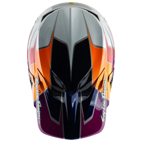 Casque de Motocross SE5 Carbone Speed MIPS Troy Lee Designs bleu foncé, dessus