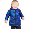 Manteau Ride Reversible Enfant FXR bleu et orange, côté bleu de face