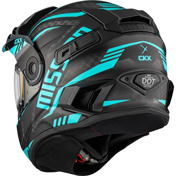 Casque Mission AMS Carbone Code Visière Double Électrique - liquidation||Mission AMS Carbon Code with Electric Double Lens - Clearance