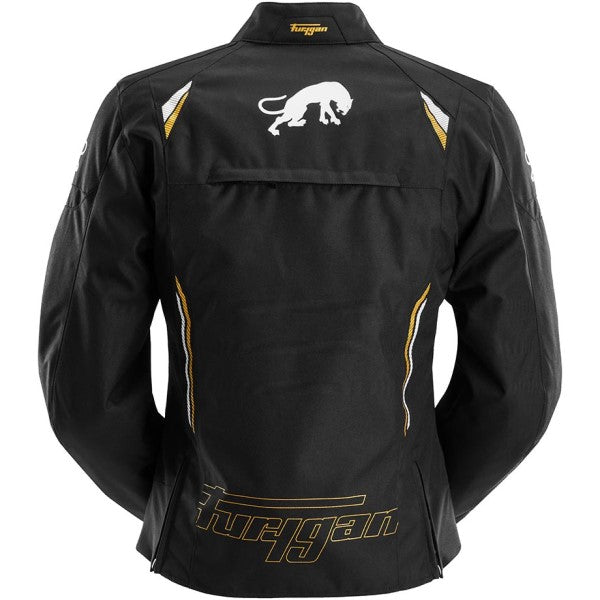 Veste de Moto Agata Femme Noir/Or de dos