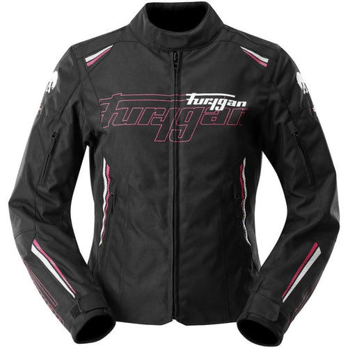 Veste de Moto Agata Femme Noir/Rose de face