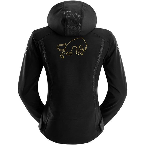 Veste de Moto Skye Femme Noir/Or de dos