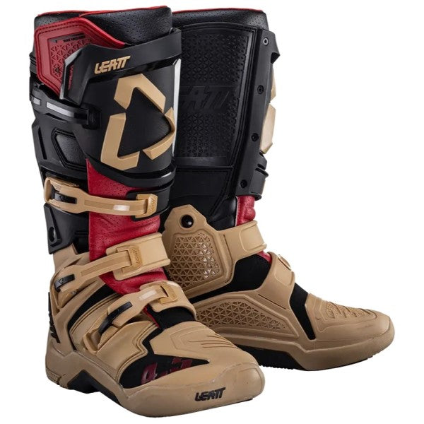 Bottes de Motocross 4.5 Noir/Rouge/Brun en paire