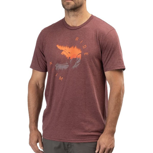 T-Shirt Ride Tri-blend Klim bordeaux