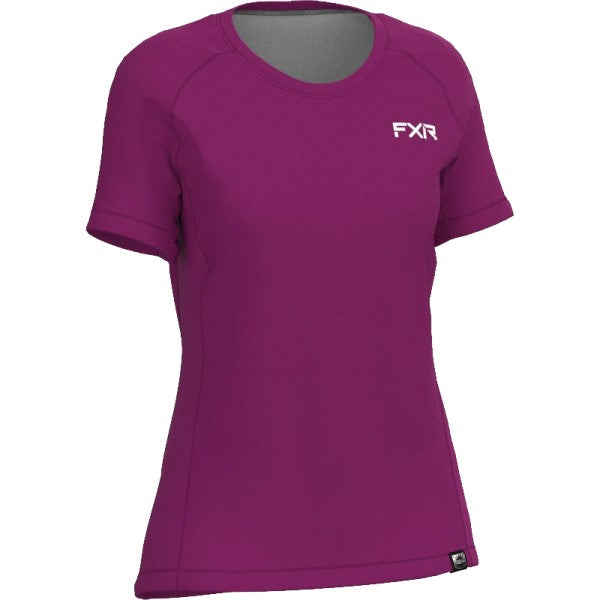 T-shirt de Vélo Attack UPF Femme FXR bordeaux