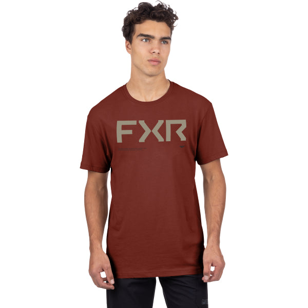 T-Shirt Hydrogen Premium FXR bordeaux, de face