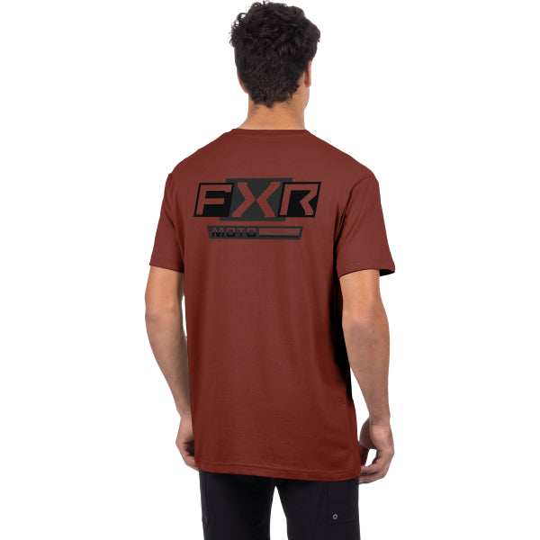 T-Shirt Podium Pro Premium FXR bordeaux, de dos