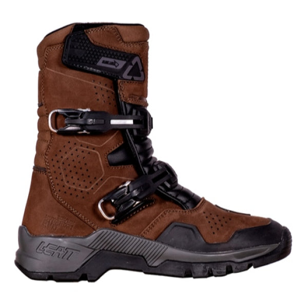 Bottes de Motocross ADV Hydradri 7.5 Courtes Enduro Leatt brun, de côté