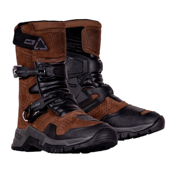 Bottes de Motocross ADV Hydradri 7.5 Courtes Enduro Leatt brun, ensemble