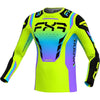 Chandail de Motocross Vapor Air Jaune/Multicolore incliné de face