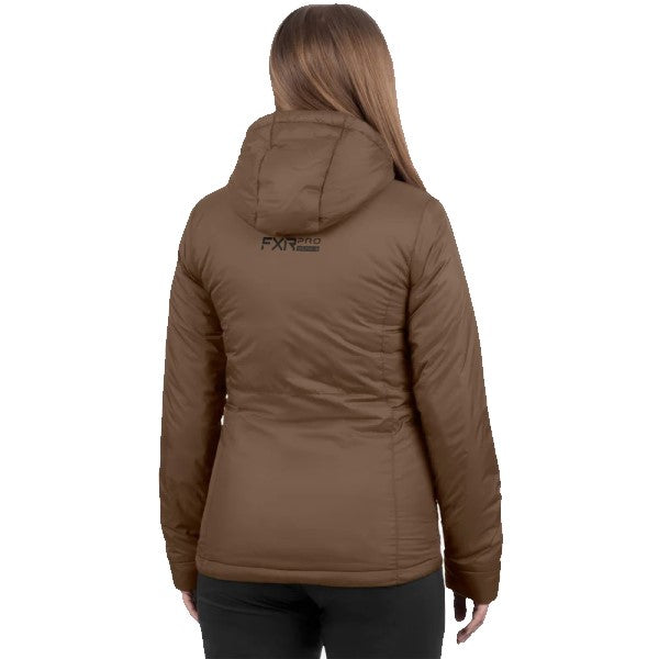 Manteau Expedition Lite Femme Brun Dos