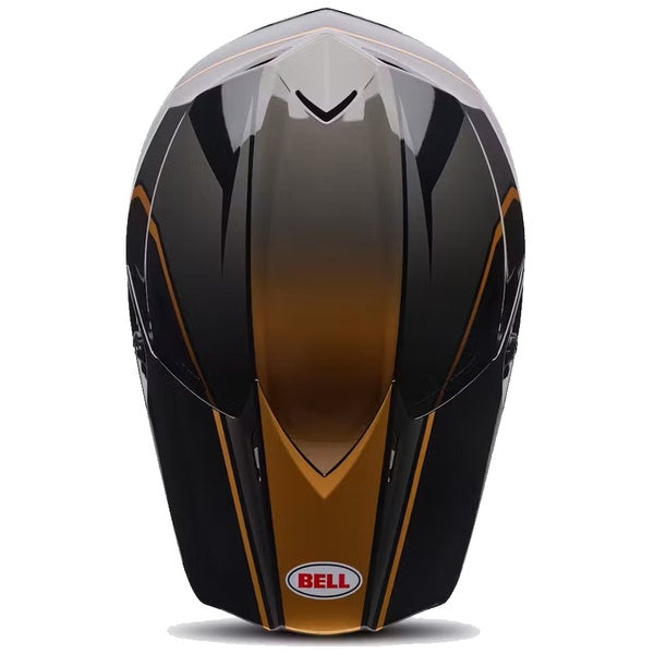 Casque de Motocross MX-10 Speedway Édition Limitée Noir/Or de dessus