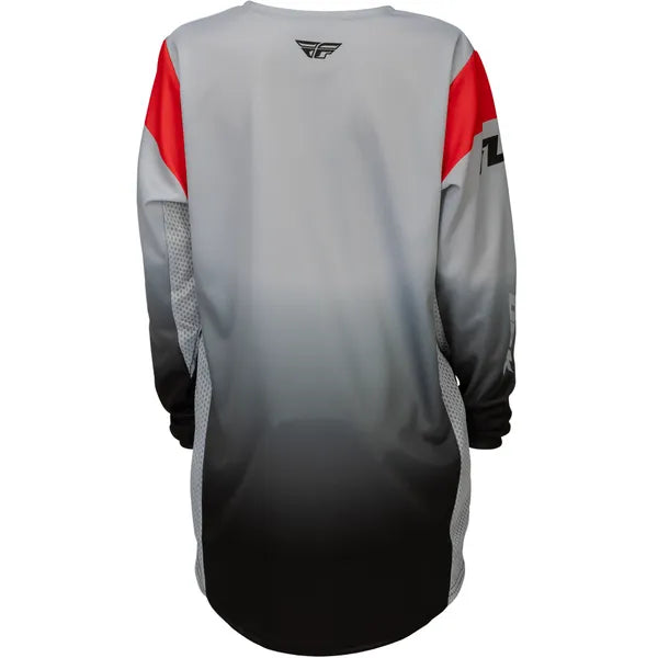 Chandail de Motocross Kinetic DBK Junior, Fly; noir gris rouge, de dos