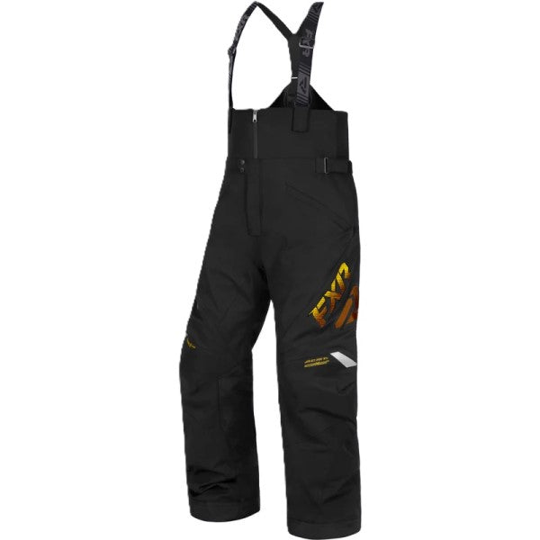 Pantalon de Motoneige Adrenaline Fast Noir/Orange, de face