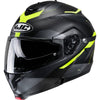 Casque Modulaire de Moto C91 Karan Haute-Visibilité/Noir incliné de droite