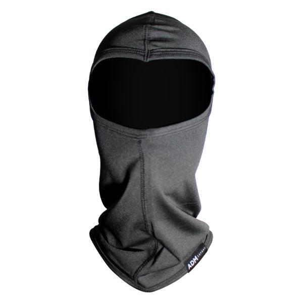 Cagoule en Lycra Noir, de face