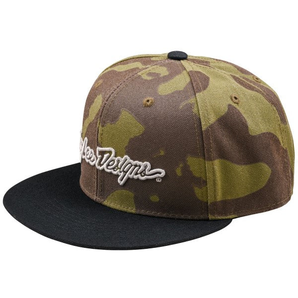 Casquette à Visière Plate Signature Troy Lee Designs camo
