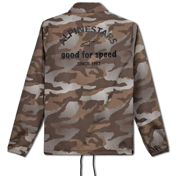 Manteau Garage Coach Alpinestars camo, de dos