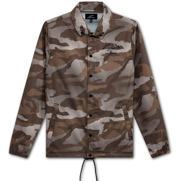 Manteau Garage Coach Alpinestars camo, de face