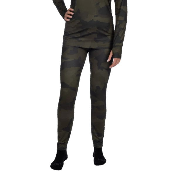 Pantalon de Motoneige (sous-vêtement) Atmosphere Femme FXR camo, de face