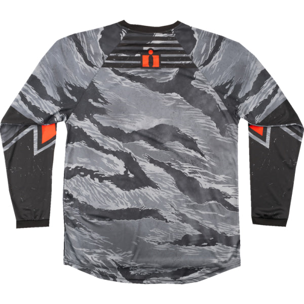 Chandail Sous-Vêtement de Moto Tiger's Blood Icon camo gris, de dos