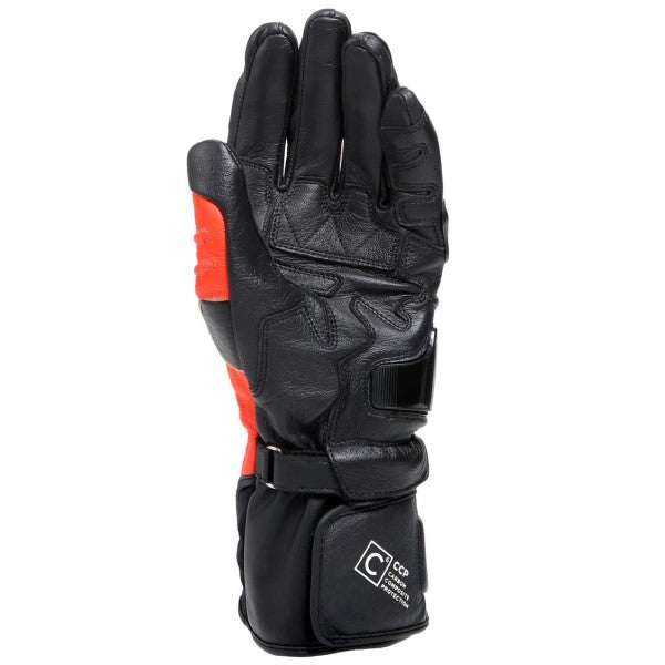 Gants de Moto Carbon 4 Long rouge intérieur