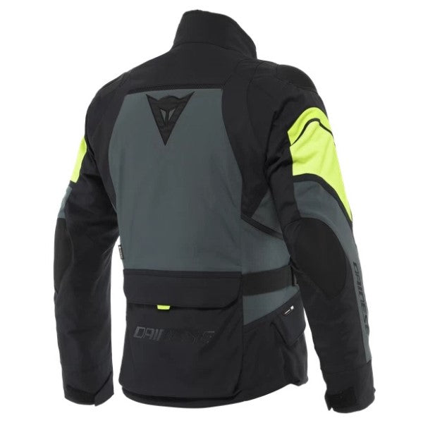 Manteau de Moto Carve Master 3 Gore-Tex Dainese Noir/Jaune Dos