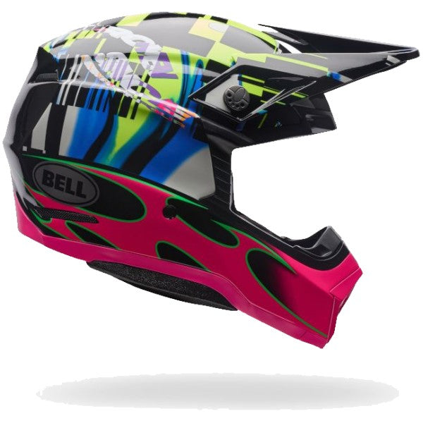Casque de Motocross Moto-10 Synchro Multicolore de gauche