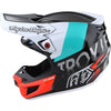 Casque de Motocross SE5 Composite Qualifier Troy Lee Designs turquoise côté gauche