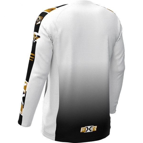 Chandail Tournament Air UPF Blanc/Or de dos