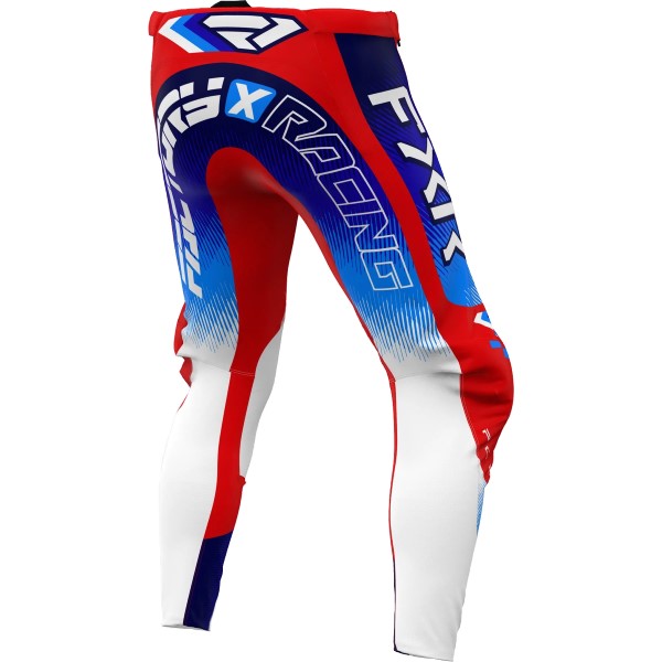 Pantalon de Motocross Podium Gladiator Rouge/Bleu de dos