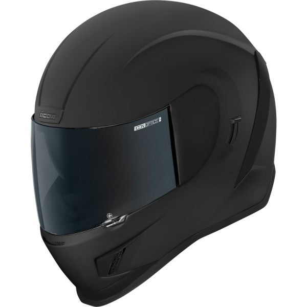 Casque Intégral de Moto Airform Dark Noir Mat incliné de face