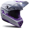 Casque de Motocross Moto-10 Slayco Purple Daze Édition Limitée Blanc/Mauve incliné de face