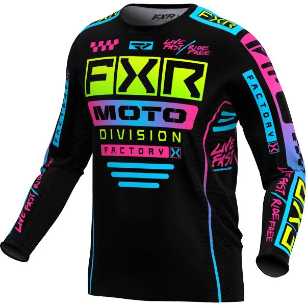 Chandail de Motocross Podium Gladiator Noir/Multicolore 