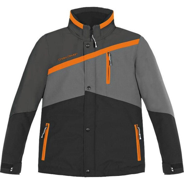 Ensemble de Motoneige Gravity Enfant Gris/Orange, de face