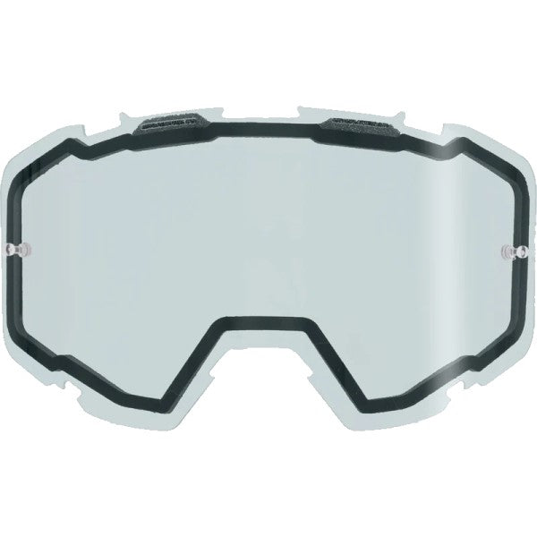 Lentille Double Claire Maverick avec Support Tear-Off FXR clair