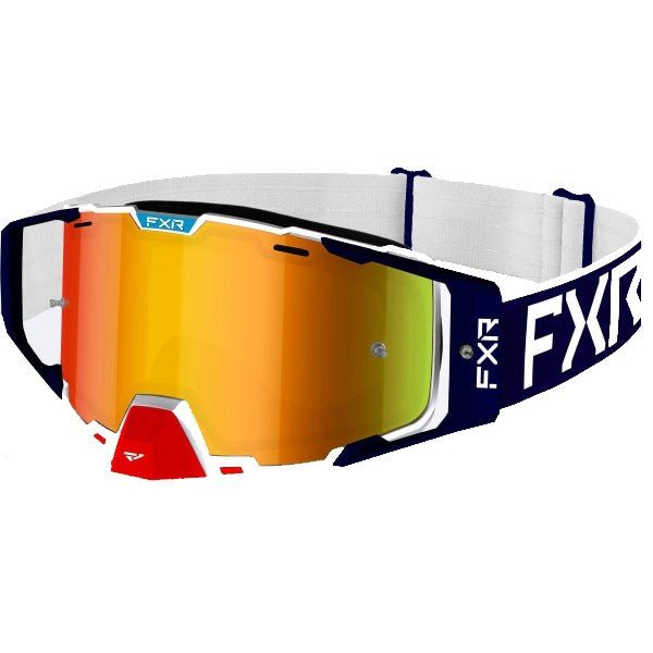 Lunettes de Motocross Combat FXR Bleu Foncé