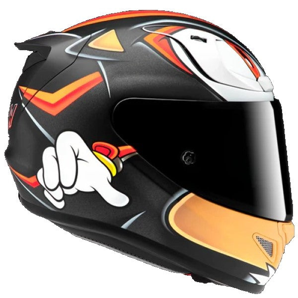 Casque Intégral de Moto RPHA 12 Shadow Hedgehog Noir, côté droit