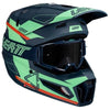 Casque de Motocross 3.5 V25 avec Lunettes Bleu/Vert, côté droit